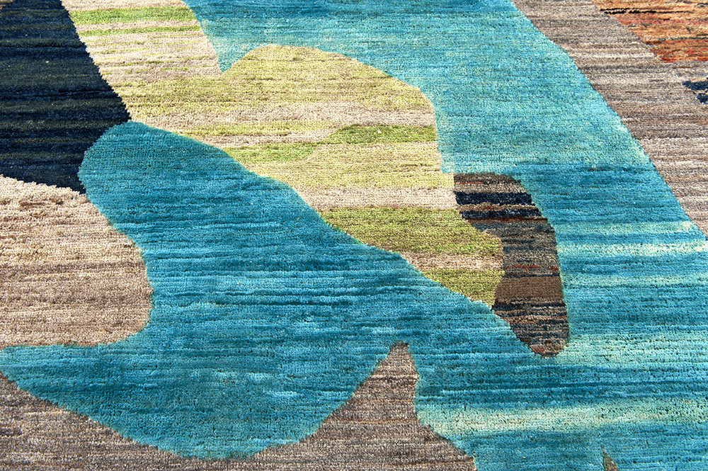 Painting Art vloerkleed detail - Brokking Vloerkledenspecialist