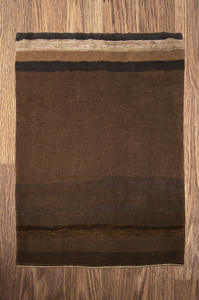 India brown Gabbeh Brokking Vloerkledenspecialist