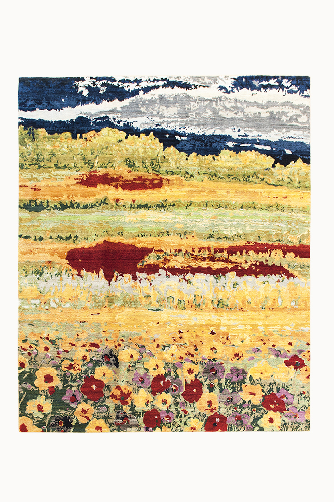 Luribaft Field of flowers vloerkleed