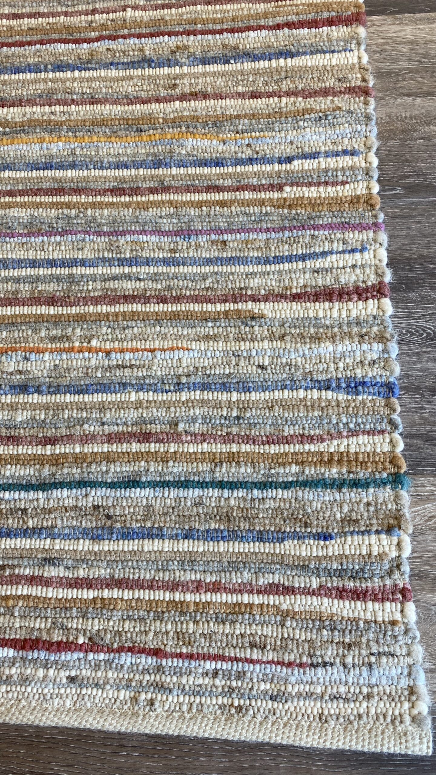 Tundra Wave gekleurd geweven wollen vloerkleed