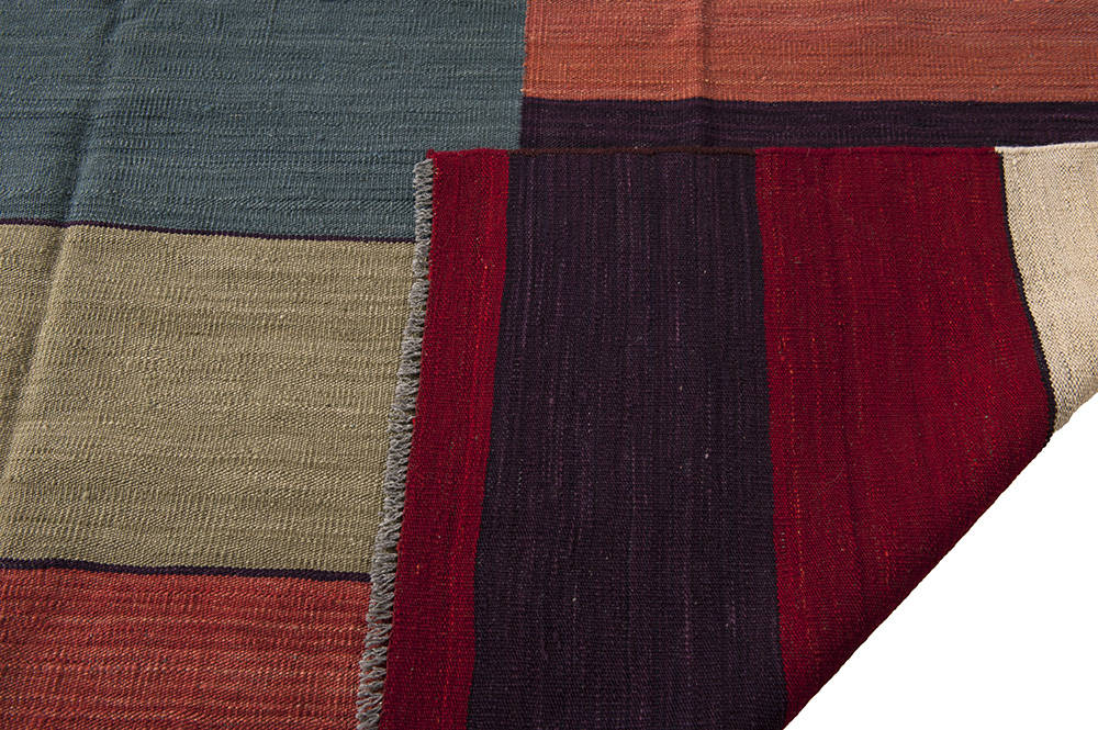 Modern Kelim vloerkleed Blocks Brokking vloerkledenspecialist.ont.stuurlui.dev IJsselstein