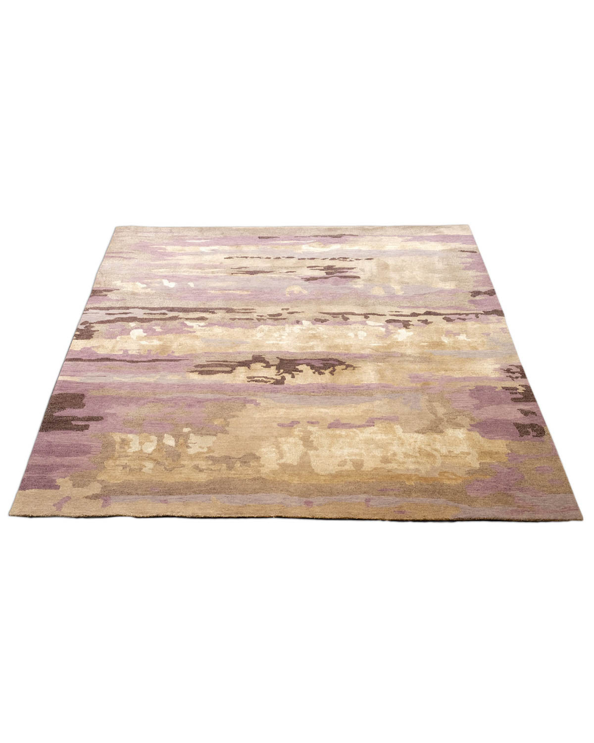 Vloerkleed in poedertinten