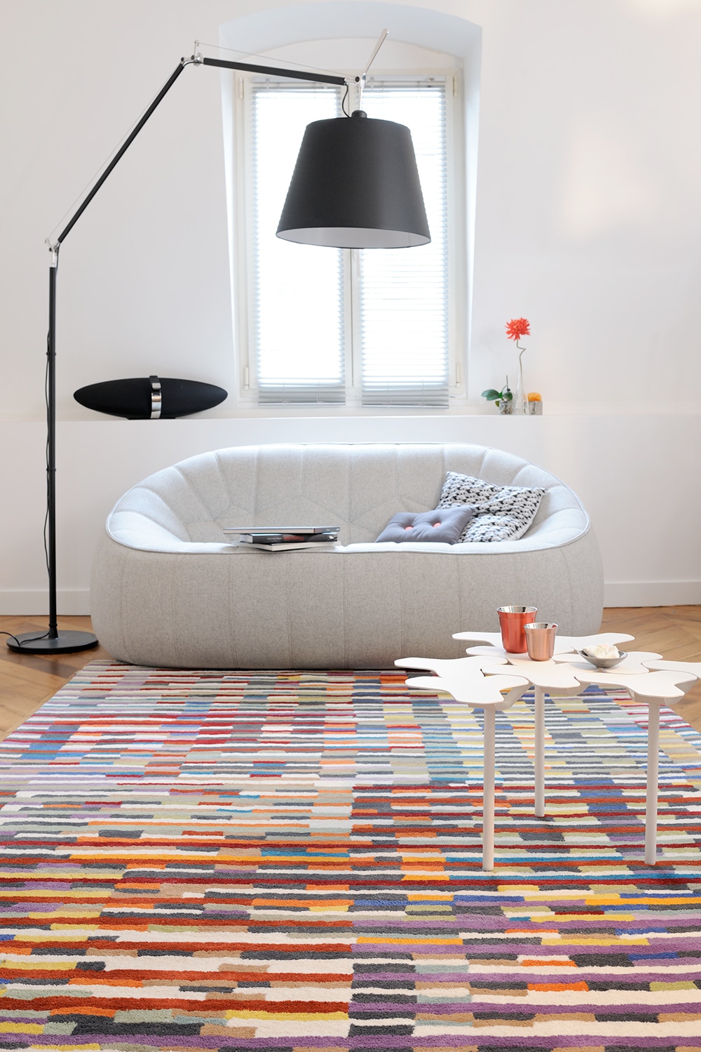 Kleurrijk vloerkleed Cinetic