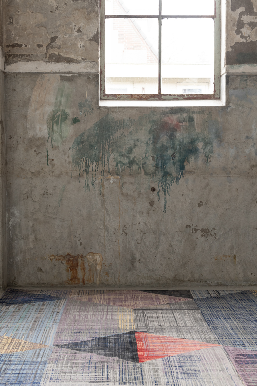 India Elements Charcoal Denim vloerkleed detail