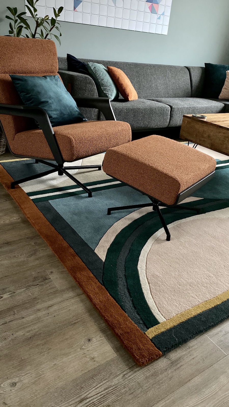 Meerkleurig vloerkleed Sonia Harvink de Kaap