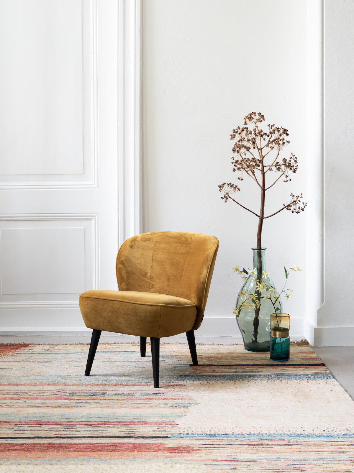 Modern Art Painting met okergeel