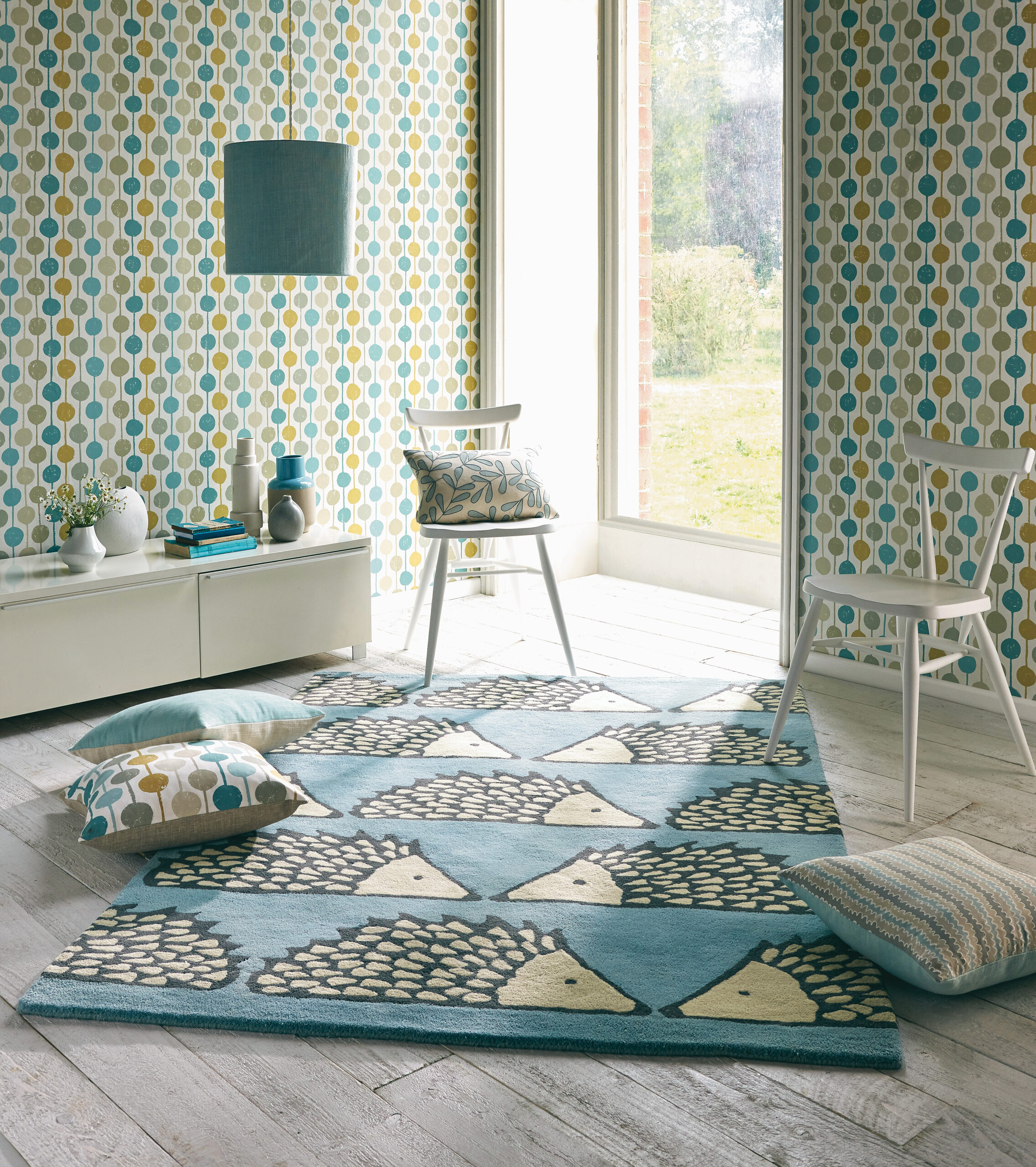 Scion Spike Marine vloerkleed