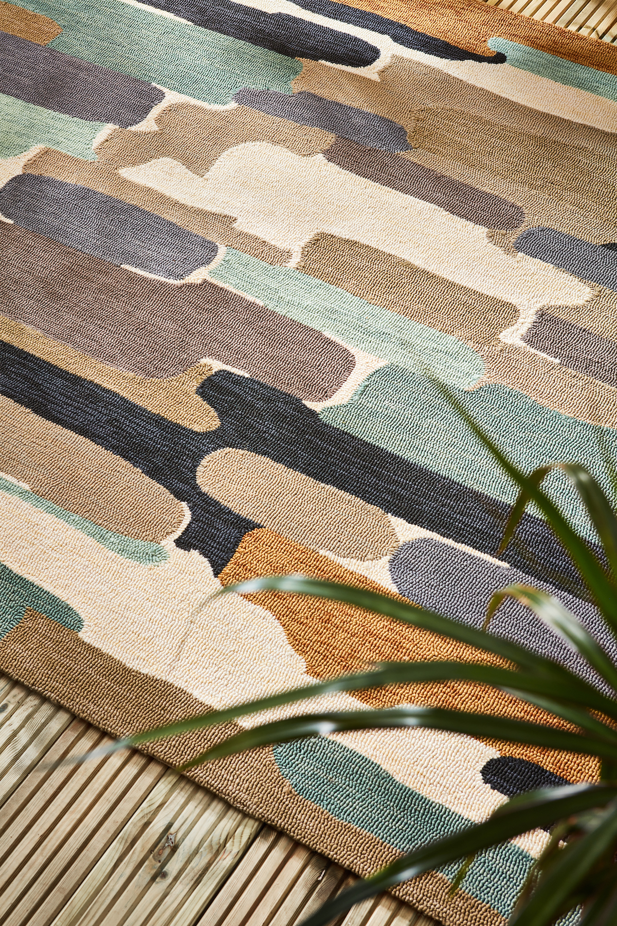 Outdoor vloerkleed Harlequin Trattino sea glass