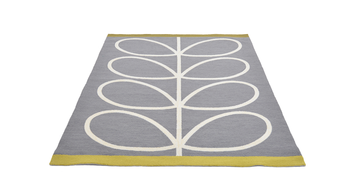 Outdoor vloerkleed Orla Kiely Giant linear stem slate