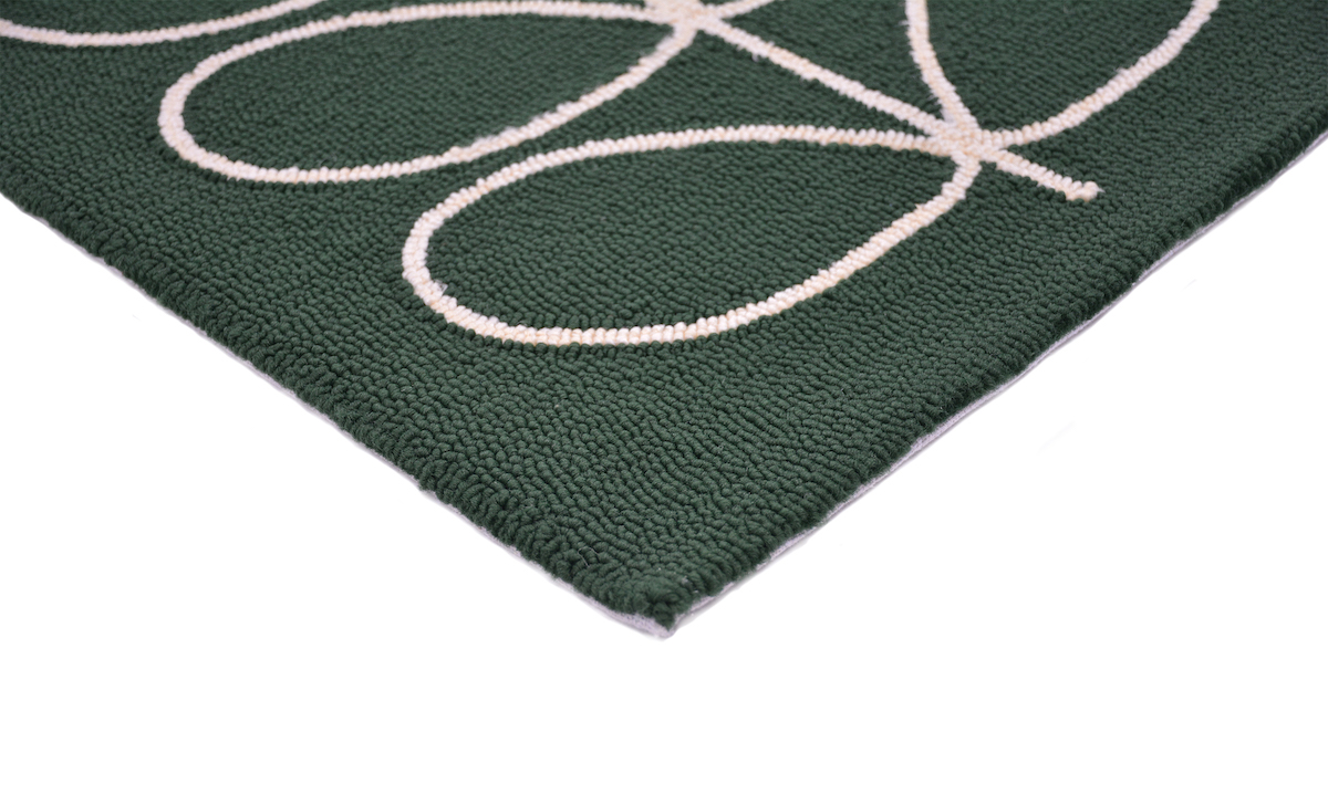 Outdoor vloerkleed Orla Kiely Linear Stem Jade