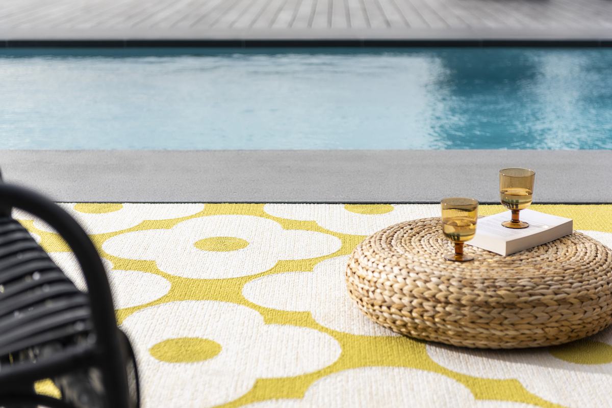 Outdoor vloerkleed Orla Kiely Spot flower dandelion