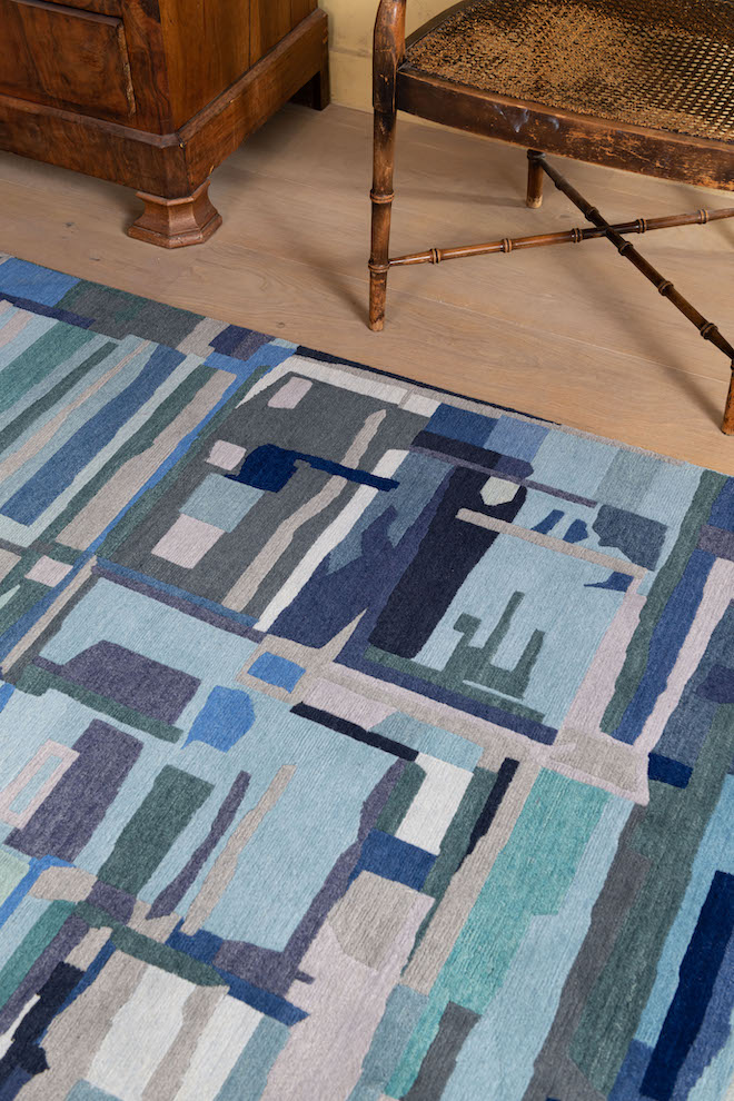 Nepal Blue Architect design vloerkleed