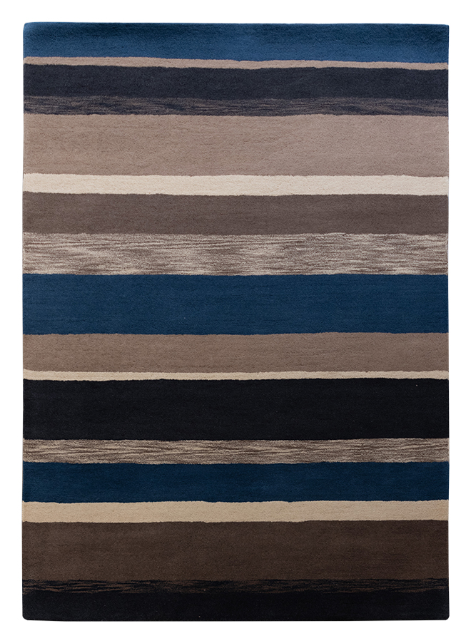 Modern design stripes vloerkleed uit India