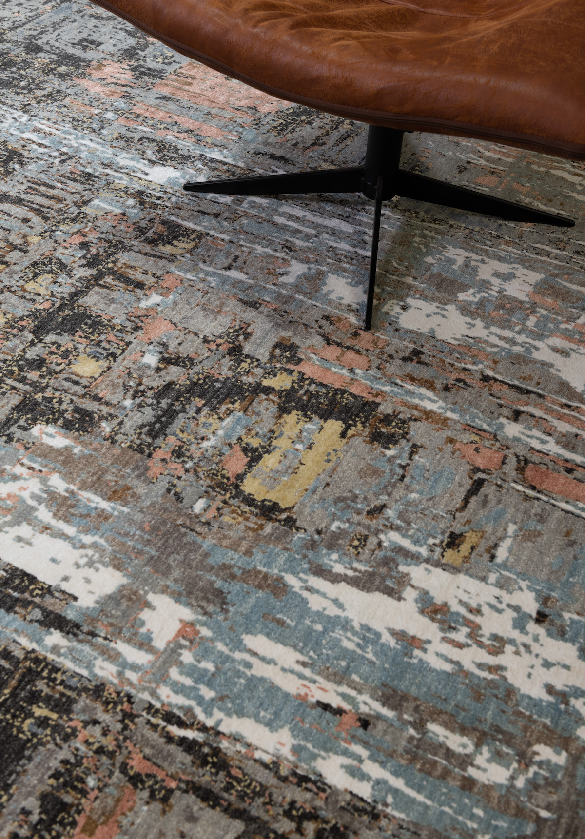 Pearl Collection Blue Lava vloerkleed Detail