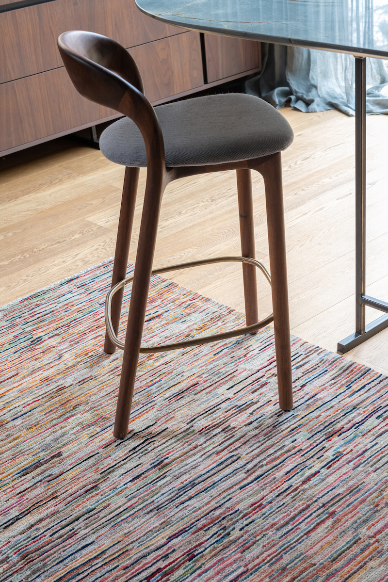 Stripes vloerkleed detail